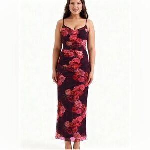 HOUSE OF CB 'Nalini' Romantic Floral Maxi Dress /Size S